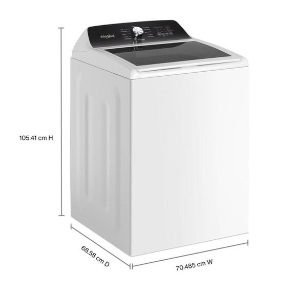 Whirlpool® 5.2 Cu. Ft. I.E.C. Top Load Agitator Washer with Built-In Faucet WTW5025SW