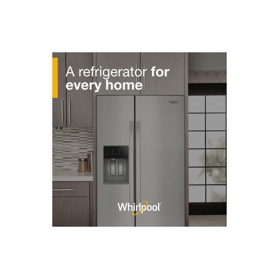 Whirlpool® 36-inch Counter Depth Side-by-Side Refrigerator with TruCool™ System WRSC5536RZ Whirlpool® 36-inch Counter Depth Side-by-Side Refrigerator with TruCool™ System WRSC5536RZ