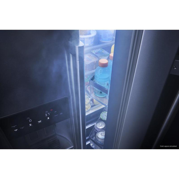 Maytag® 36-inch Wide Full-Depth Side-by-Side Refrigerator with Arctic Blue Interior - 28.3 Cu. Ft. MRSF6636RZ Maytag® 36-inch Wide Full-Depth Side-by-Side Refrigerator with Arctic Blue Interior - 28.3 Cu. Ft. MRSF6636RZ