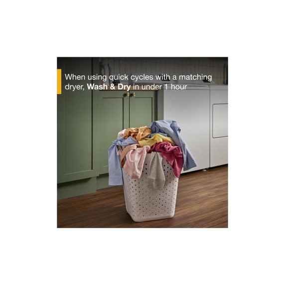 4.8 - 4.9 Cu. Ft. I.E.C. Whirlpool® Top Load Washer with 2-in-1 Removable Agitator. WTW4107SW