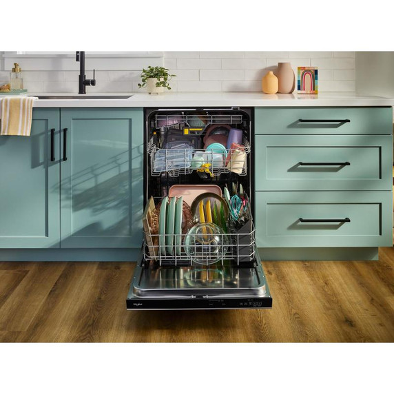 Whirlpool® 24-Inch Dishwasher with Total Coverage Wash Action and Auto Open Air Dry in Fingerprint Resistant Stainless Steel WDPS8024SZ