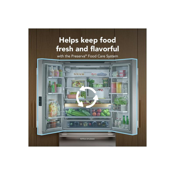 Kitchenaid® 24 cu. ft. 36-Inch Width Counter-Depth French Door Refrigerator with Interior Dispense KRFC236SJP