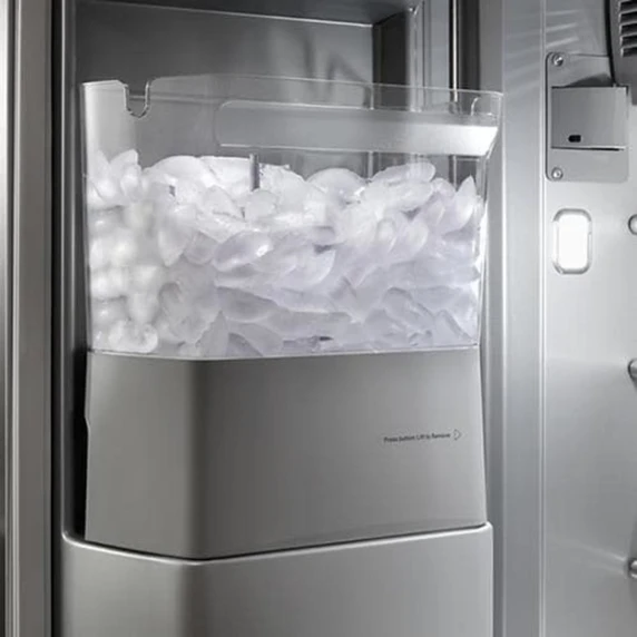 Kitchenaid® 25.1 Cu. Ft. 42" Built-In Side-by-Side Refrigerator features Exterior Water and Ice Dispenser with Measured Fill KBSD742SPS
