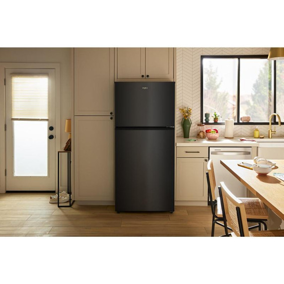 Whirlpool® 29.5-inch Wide Top Freezer Refrigerator with Total Coverage Cooling - 19 Cu. Ft. WRTX5419SB