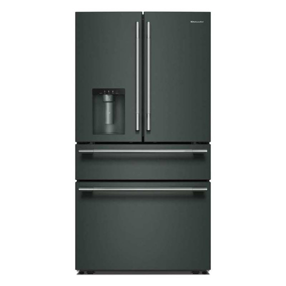 Kitchenaid® 29 cu. ft. French Door Refrigerator with Exterior Water and Ice and FreshChill™ Full-Width Refrigerated Drawer KRMF436SJP