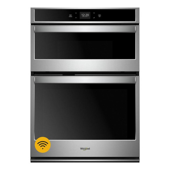 CLEARANCE Whirlpool® 6.4 cu. ft. Smart Combination Wall Oven with Touchscreen WOC54EC0HS CLEARANCE Whirlpool® 6.4 cu. ft. Smart Combination Wall Oven with Touchscreen WOC54EC0HS