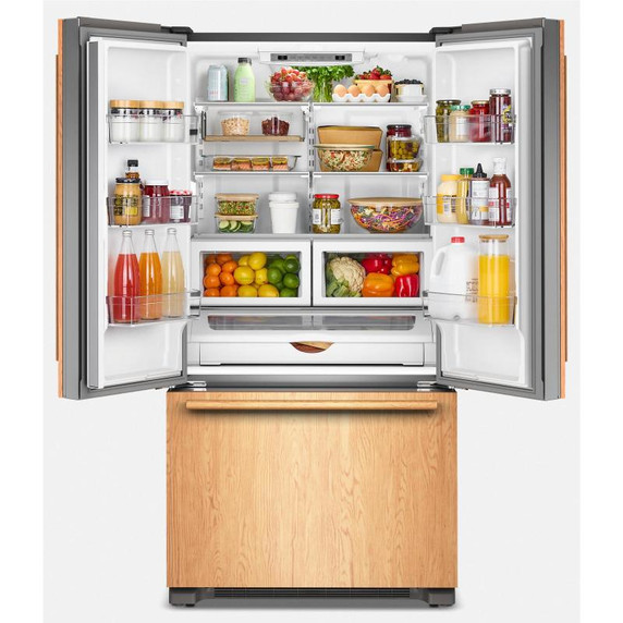 Kitchenaid® 22 Cu. Ft. 36-Inch Panel-Ready Counter-Depth French Door Refrigerator with Internal Water Dispenser KRFC136TPA