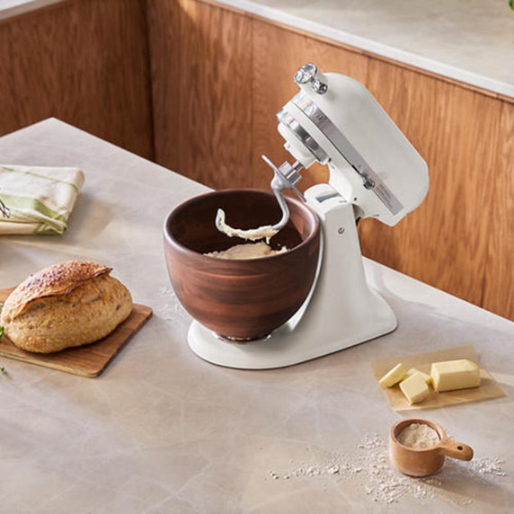 KitchenAid® Artisan® Series 5 Quart Tilt-Head Stand Mixer with Walnut Wood Bowl, KSM156WBPL KSM156WBPL