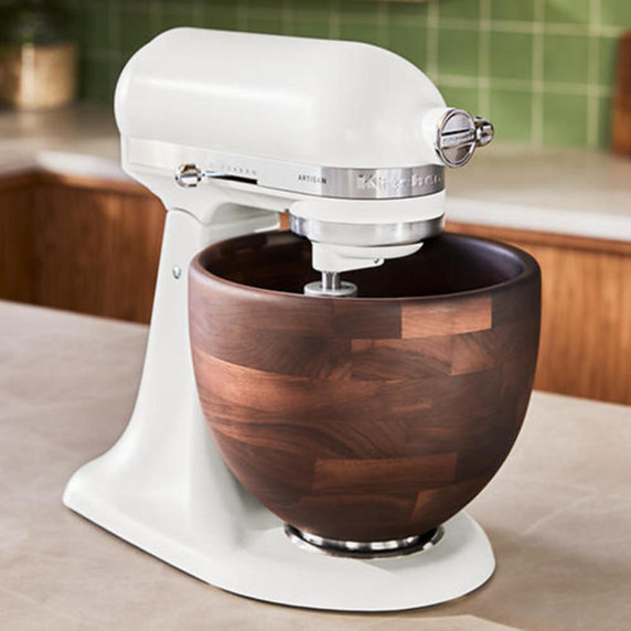 KitchenAid® Artisan® Series 5 Quart Tilt-Head Stand Mixer with Walnut Wood Bowl, KSM156WBPL KSM156WBPL