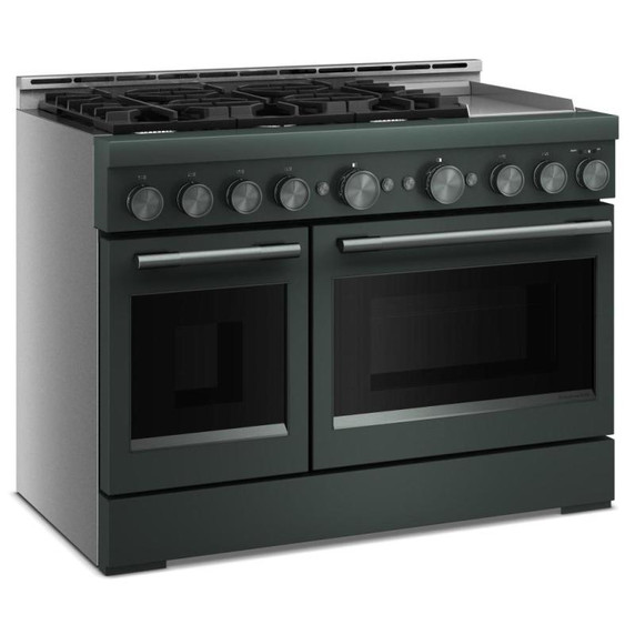 KitchenAid® 48-Inch 6 Burner Commercial-Style Gas Range with Griddle KFGD948SJP