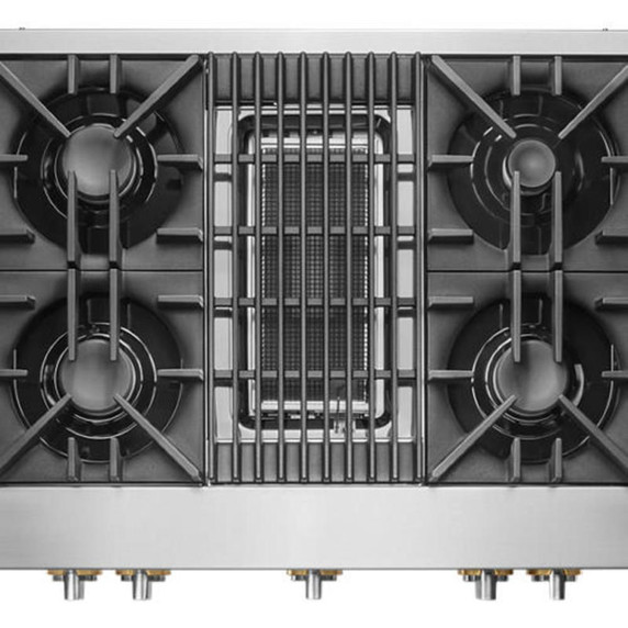 Jennair® 36" RISE™ Gas Professional-Style Rangetop with Gas Grill JGCP636HL