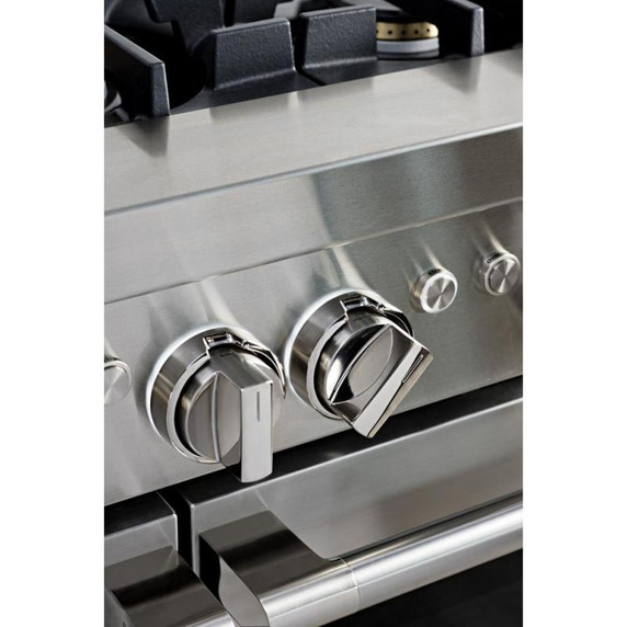 Jennair® 48" RISE™ Dual-Fuel Professional-Style Range with Chrome-Infused Griddle JDRP548HL