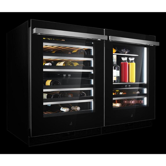 Jennair® NOIR™ 24" Built-In Undercounter Wine Cellar, Left Swing JUWFL242HM