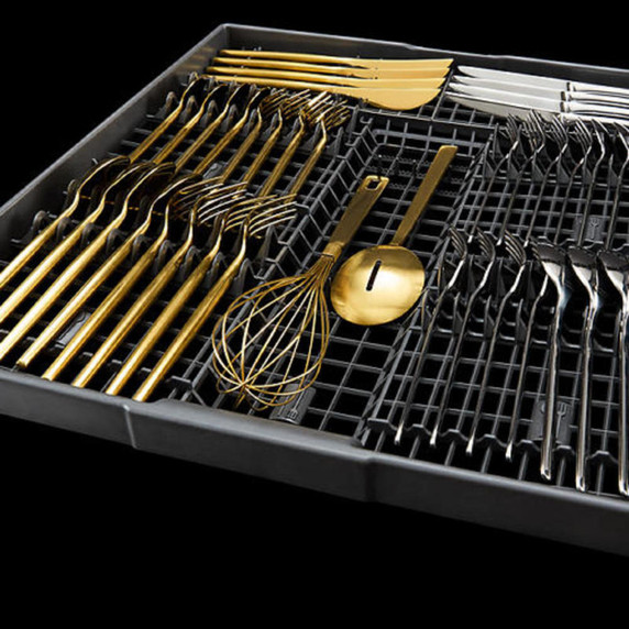 Jennair® Pocket Handle 24" Built-In Dishwasher with Precise Fit 3rd Rack for Cutlery with Plasma Coating, 39 dBA JDTS3924SP