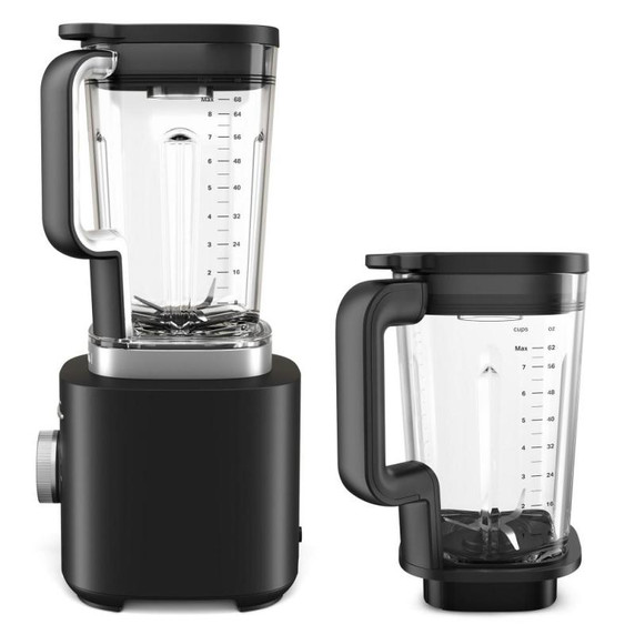 KitchenAid® Pure Power Blender with a 68oz Tritan™ jar  and a 62oz glass jar KSB2076BM