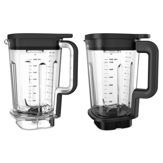 KitchenAid® Pure Power Blender with a 68oz plastic jar and a 62oz glass jar KSB2076BM