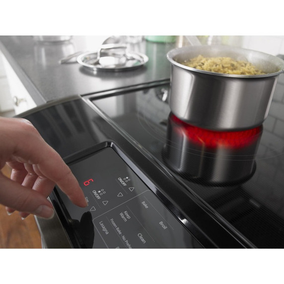 Whirlpool® 4.8 cu. ft. guided Electric Front Control Range with the easy-wipe ceramic glass cooktop YWEE510S0FV