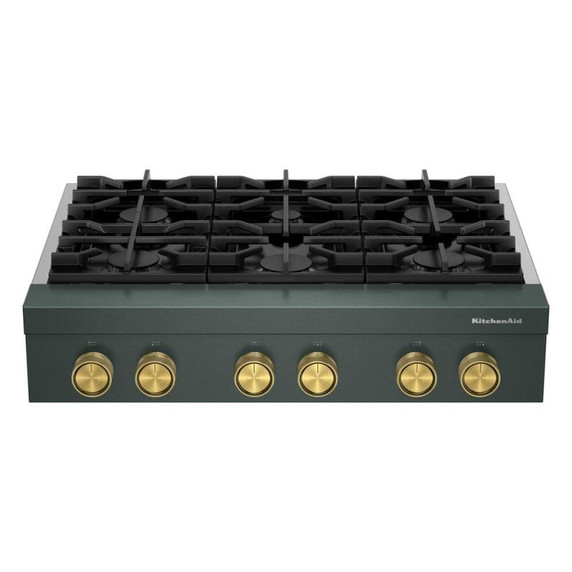 KitchenAid® 36-inch 6-Burner Gas Commercial-Style Rangetop KCGK936TJP