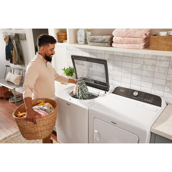 6.0-6.1 Cu. Ft. Whirlpool® Top Load Washer with Removable Agitator WTW6157PW