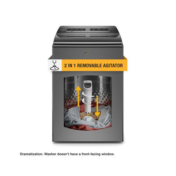 Whirlpool® 6.0 - 6.1 cu. ft.(IEC) Top Load Washer with 2 in 1 Removable Agitator WTW8127LC