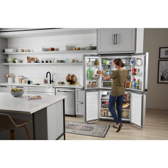 Whirlpool® 36-inch Wide Counter Depth 4 Door Refrigerator - 19.4 cu. ft. WRQA59CNKZ