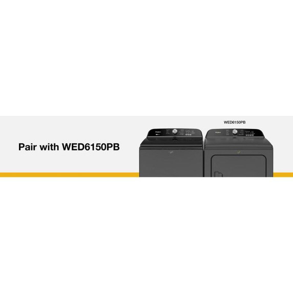 6.0-6.1 Cu. Ft. I.E.C. Whirlpool® Top Load Washer with Removable Agitator WTW6157PB