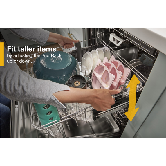 Whirlpool® Fingerprint Resistant Quiet Dishwasher with 3rd Rack & Large Capacity WDTA80SAKZ