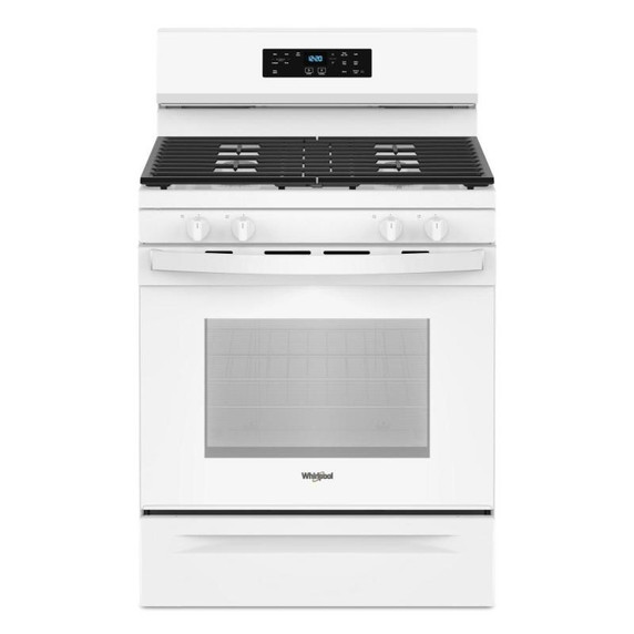 Whirlpool® 30-inch Self Clean Gas Range with No Preheat Mode WFGS3530RW