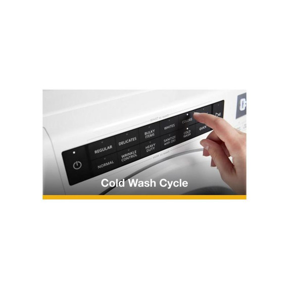 Whirlpool® 5.0 cu.ft I.E.C. Closet-Depth Front Load Washer with Intuitive Controls WFW560CHW