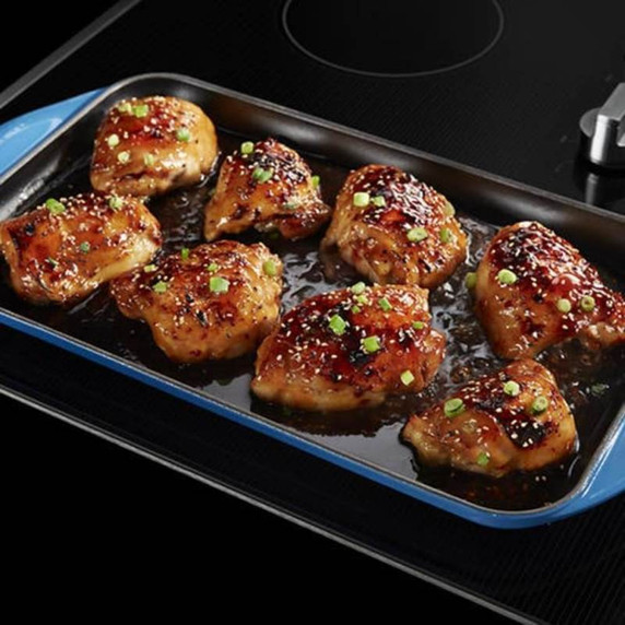 Maytag® 36-Inch Electric Cooktop with Reversible Grill and Griddle MEC8836HS