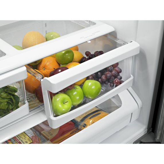 Maytag® 19.6 cu ft French Door Refrigerator with Strongbox™ Door Bins MFB2055FRZ