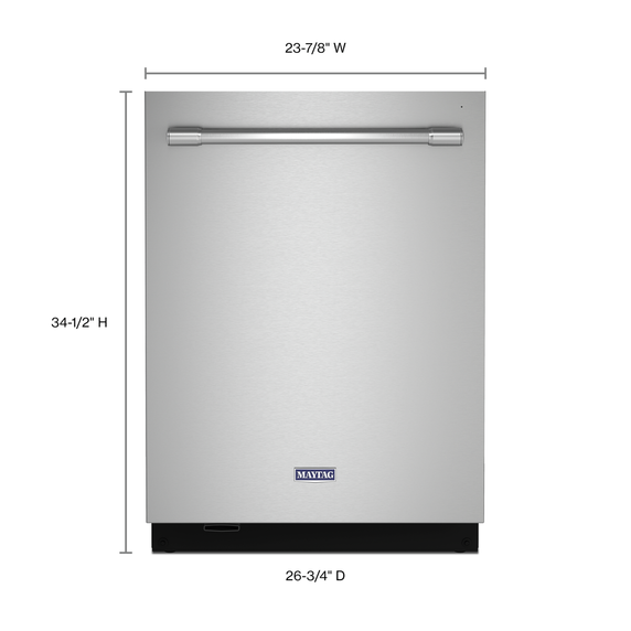 Maytag® Top control dishwasher with Third Level Rack and Dual Power Filtration MDB9979SKZ