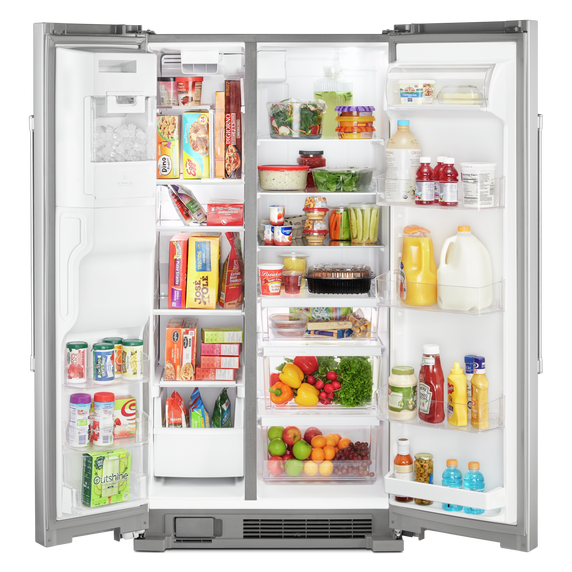 Maytag® 36-Inch Wide Side-by-Side Refrigerator with Exterior Ice and Water Dispenser - 25 Cu. Ft. MSS25C4MGZ