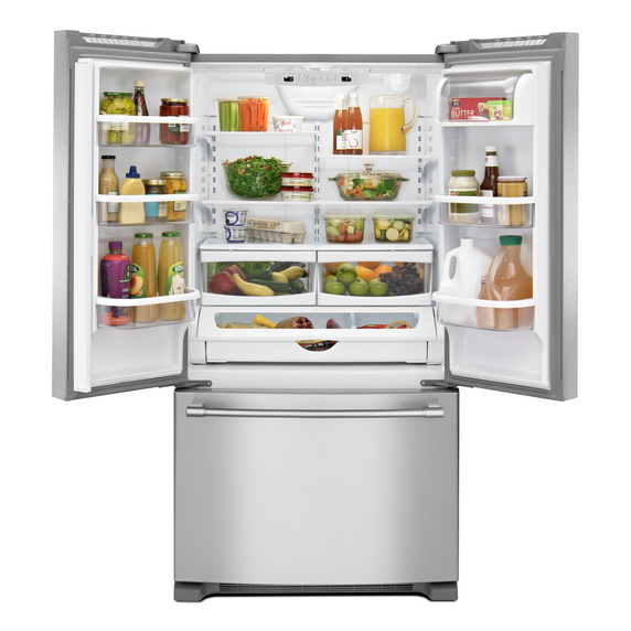 Maytag® 33-Inch Wide French Door Refrigerator with Water Dispenser - 22 Cu. Ft MRFF5033PZ