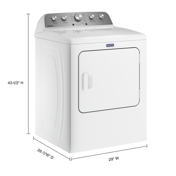 Maytag® Top Load Gas Dryer with Extra Power - 7.0 cu. ft. MGD5030MW