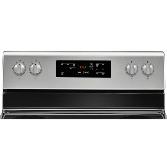 Maytag® 30-INCH WIDE ELECTRIC RANGE WITH SHATTER-RESISTANT COOKTOP - 5.3 CU. FT. YMER6600FZ