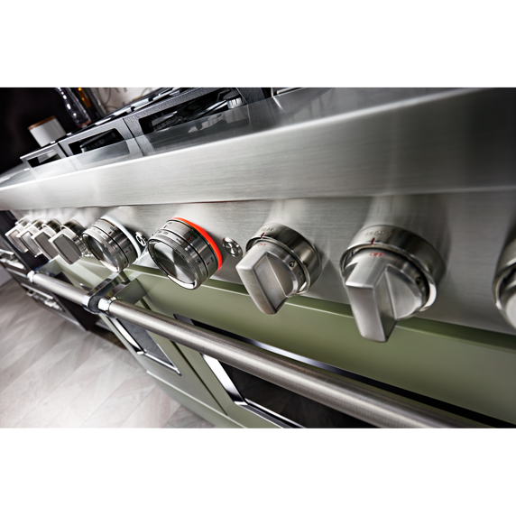 KitchenAid® 48'' Smart Commercial-Style Gas Range with Griddle KFGC558JAV