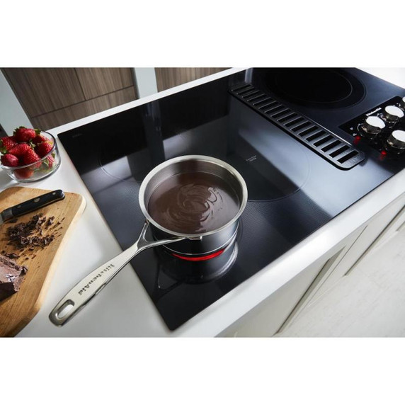 Kitchenaid® 36" Electric Downdraft Cooktop with 5 Elements KCED606GBL