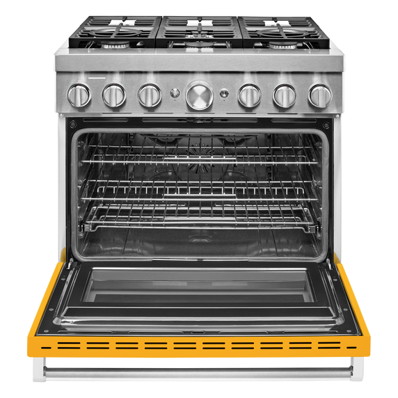 KitchenAid® 36'' Smart Commercial-Style Dual Fuel Range with 6 Burners KFDC506JYP
