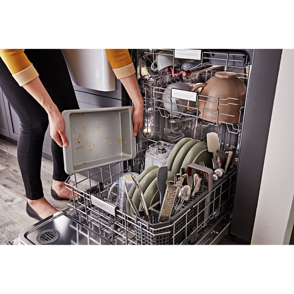 Kitchenaid® 44 dBA Dishwasher in PrintShield™ Finish with FreeFlex™ Third Rack KDTM604KPS