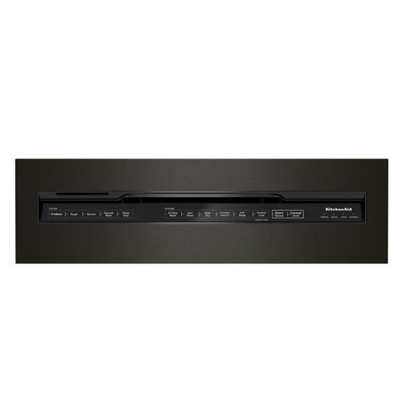 Kitchenaid® 39 dBA Dishwasher in PrintShield™ Finish with Third Level Utensil Rack KDFE204KBS