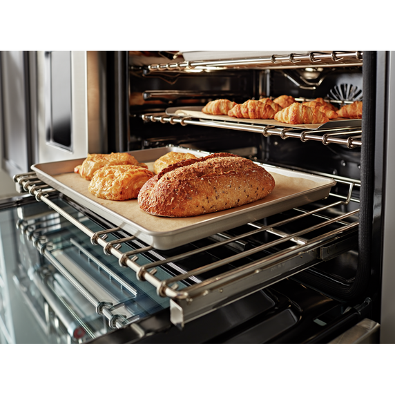 KitchenAid® 48'' Smart Commercial-Style Gas Range with Griddle KFGC558JBK