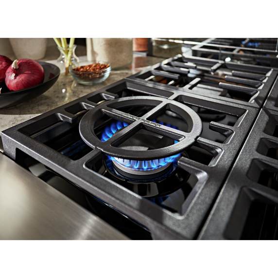 KitchenAid® 36'' Smart Commercial-Style Dual Fuel Range with 6 Burners KFDC506JMH