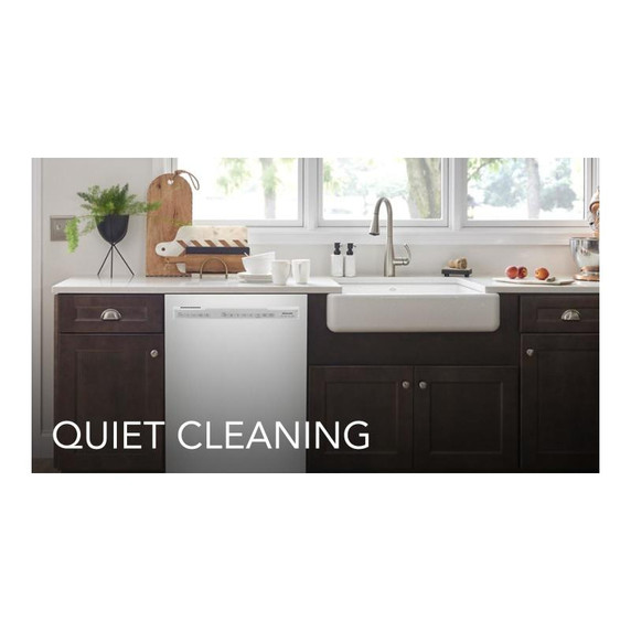 Kitchenaid® 47 dBA Two-Rack Dishwasher with ProWash™ Cycle KDFE104KWH