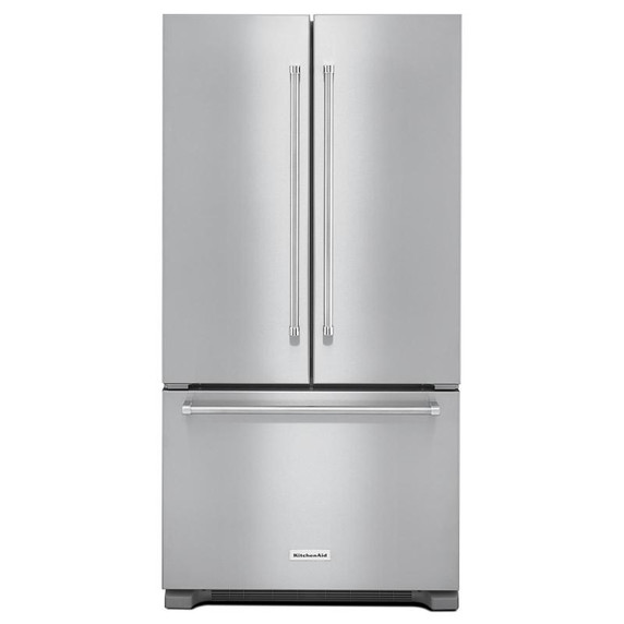Kitchenaid® 22 cu.ft. 36-Inch Width Counter Depth French Door Refrigerator with Interior Dispense KRFC302ESS