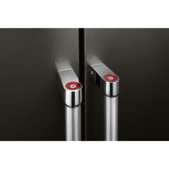 Kitchenaid® 24.8 cu ft. Side-by-Side Refrigerator with Exterior Ice and Water and PrintShield™ Finish KRSF705HBS