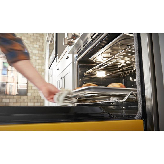 KitchenAid® 30'' Smart Commercial-Style Dual Fuel Range with 4 Burners KFDC500JYP