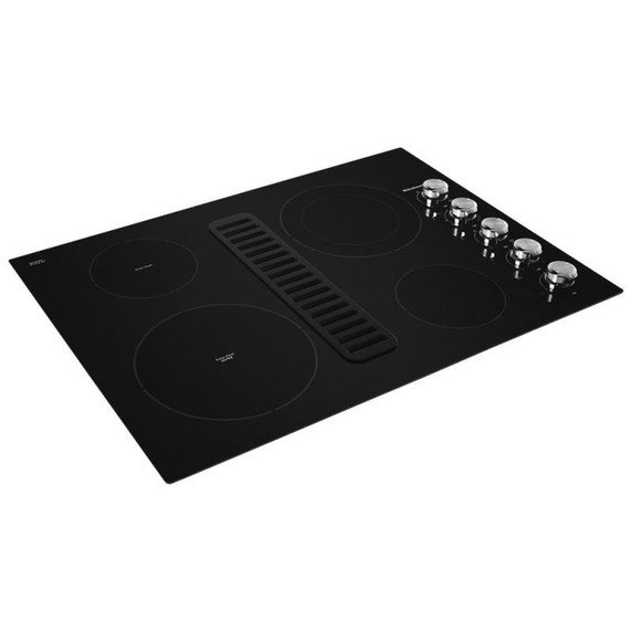Kitchenaid® 30" Electric Downdraft Cooktop with 4 Elements KCED600GBL