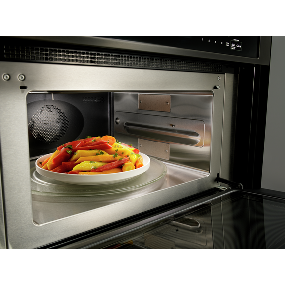 Kitchenaid® 30 Combination Wall Oven with Even-Heat™  True Convection (Lower Oven) KOCE500EBS