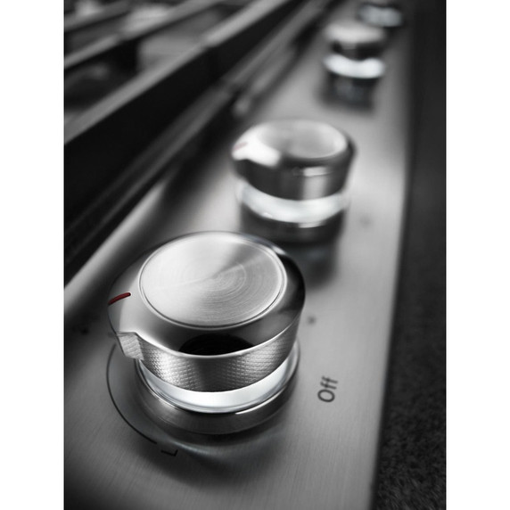 Kitchenaid® 36" 5-Burner Gas Cooktop with Griddle KCGS956ESS